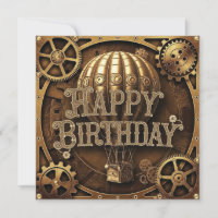 Steampunk Adventure Birthday Design