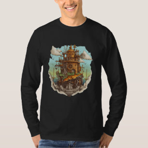 Steampunk Adventures Victorian Futuristic Steampun T-Shirt