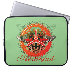 Steampunk Aeronaut, celestial mechanics Laptop Sleeve