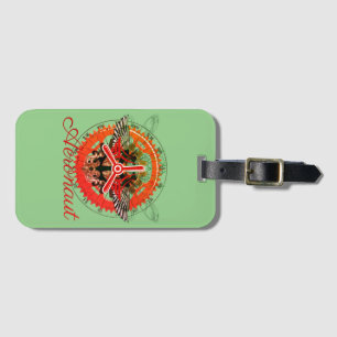Steampunk Aeronaut, celestial mechanics Luggage Tag