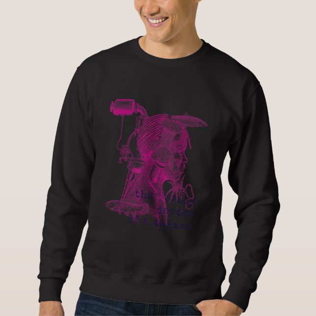 Steampunk Aesthetic Macabra Encyclopedia Merman Wo Sweatshirt (Front)