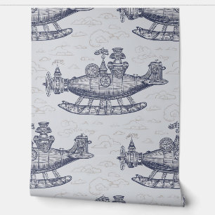 Steampunk Airship Adventure Wallpaper