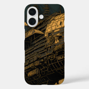 SteamPunk Airship iPhone 16 Case