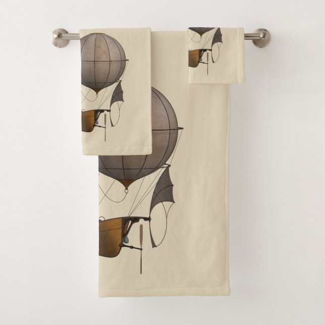 Steampunk Airship Towel Set (Insitu)