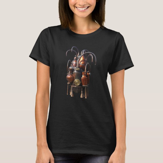 Steampunk Airship Zeppelin Retro   T-Shirt (Front)