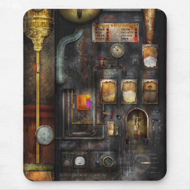 Steampunk - All that for a cup of coffee Mouse Pad (Front)