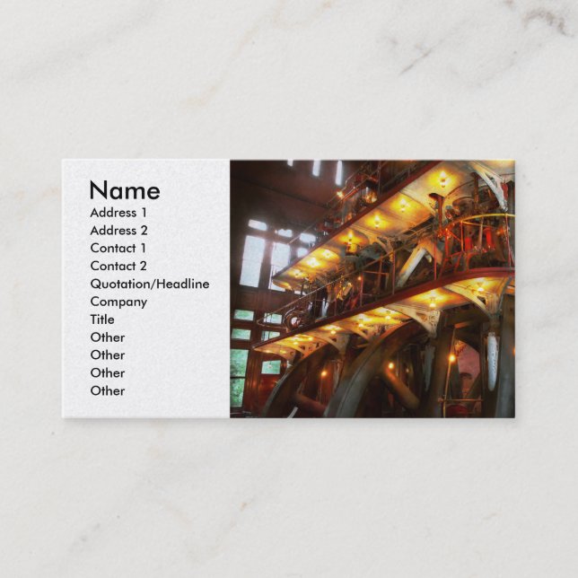 Steampunk - Allis does all the work Business Card (Front)