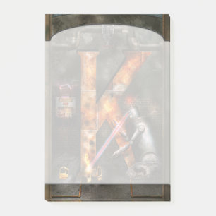 Steampunk - Alphabet - K is for Killer Robots Post-it Notes