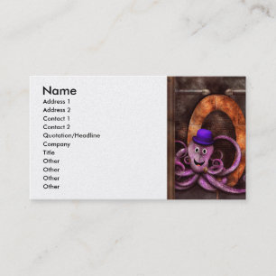 Steampunk - Alphabet - O is for Octopus Business Card