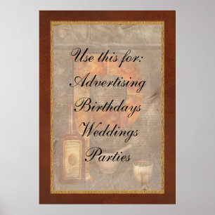 Steampunk - Alphabet - P is for Pharmacy Poster