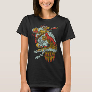 Steampunk American Eagle Bird Birder Fantasy Read T-Shirt