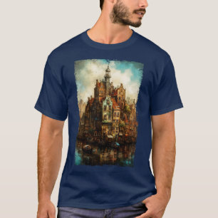 Steampunk Amsterdam Skyline 1 T-Shirt