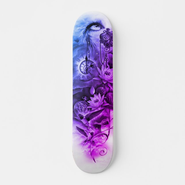 Steampunk Angel Deck Skateboard (Front)