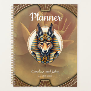Steampunk Anubis Fox Portrait  Planner