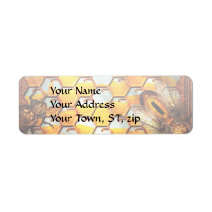 Steampunk - Apiary - The hive Return Address Label