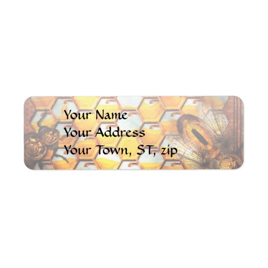 Steampunk - Apiary - The hive Return Address Label