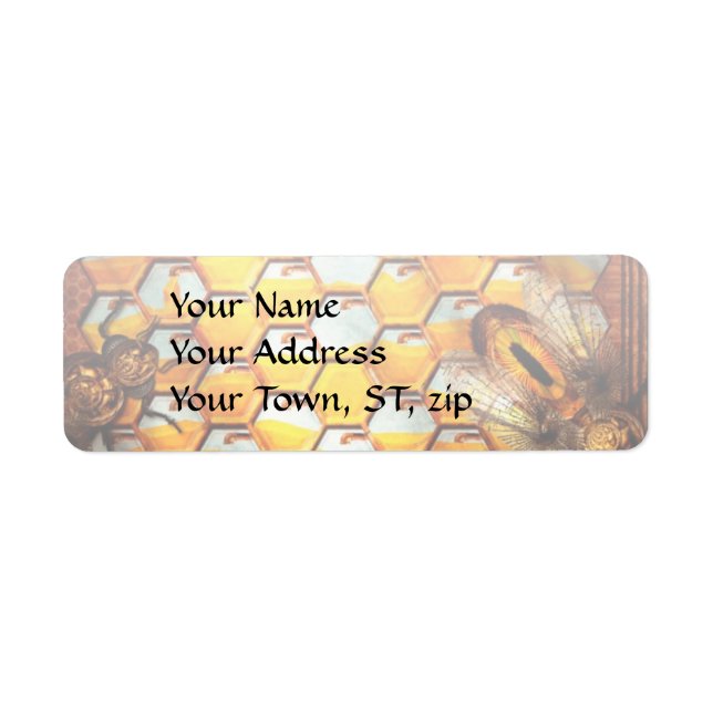 Steampunk - Apiary - The hive Return Address Label (Front)