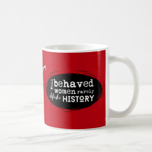 Steampunk Armadillo Bat, Red, Well Behaved Women Coffee Mug