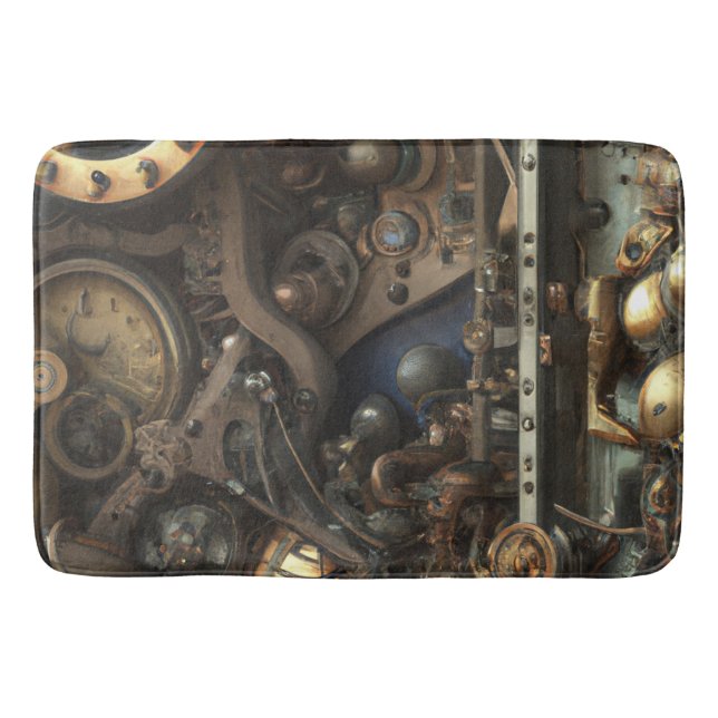 Steampunk Art Bath Mat (Front)