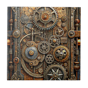 Steampunk Art Ceramic Tile