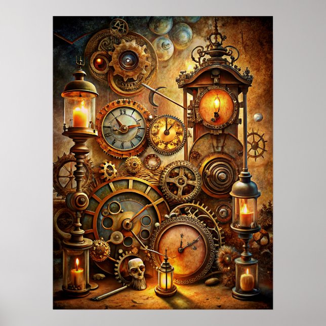 Steampunk Art Poster (Front)
