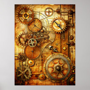Steampunk Art Poster