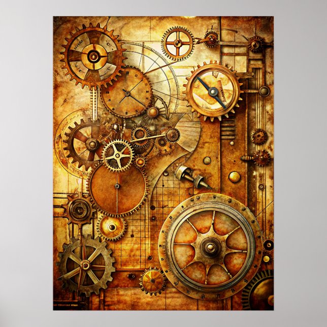 Steampunk Art Poster (Front)