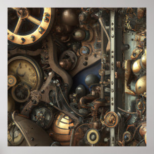 Steampunk Art Poster