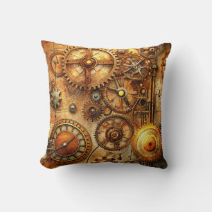 Steampunk Art Throw Pillow