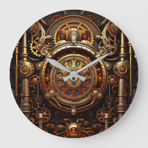 Steampunk Art Wall Clock