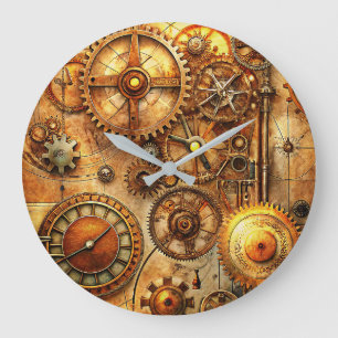 Steampunk Art Wall Clock