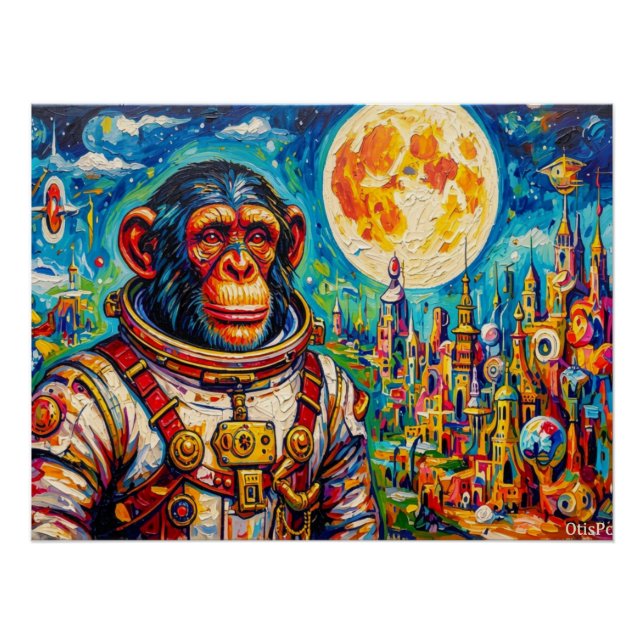 STEAMPUNK ASTRONAUT-CHIMPANZEE 2 POSTER (Front)