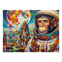 STEAMPUNK ASTRONAUT-CHIMPANZEE 3