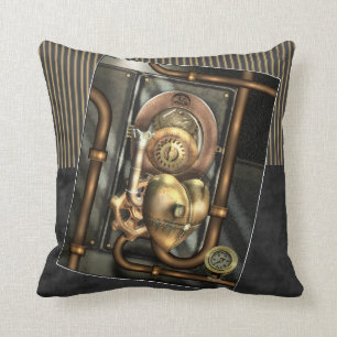 Steampunk At Heart Cushion