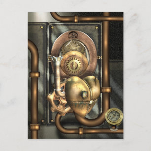 Steampunk At Heart Postcard