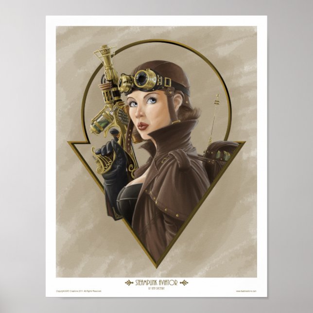 Steampunk Aviator Poster (Front)
