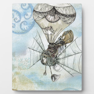 steampunk balloon plaque