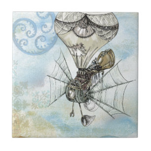 steampunk balloon tile