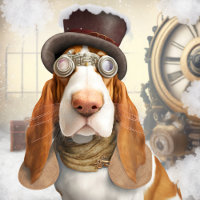 Steampunk Basset Hound