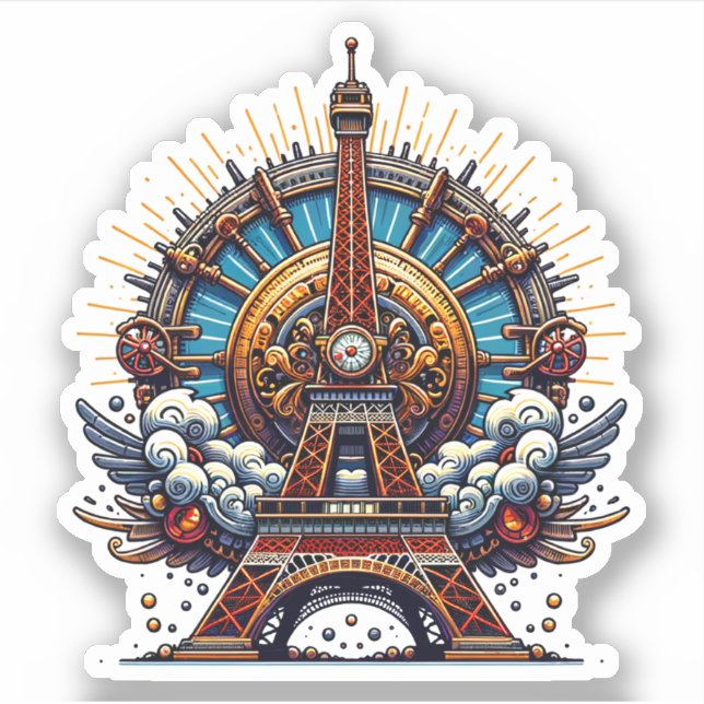 Steampunk Bastille Day Eiffel Tower (Front)