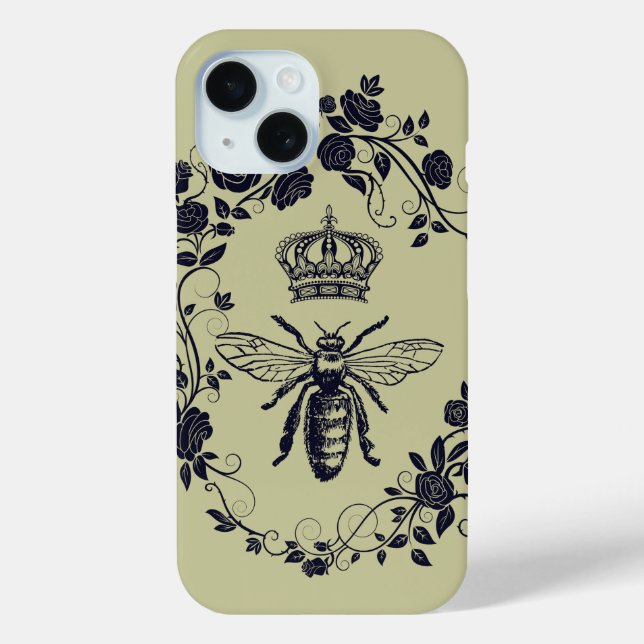 steampunk beekeeper boss lady bee queen crown Case-Mate iPhone case (Back)