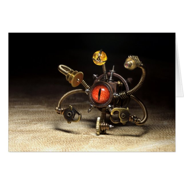 Steampunk Beholder Robot (Front Horizontal)