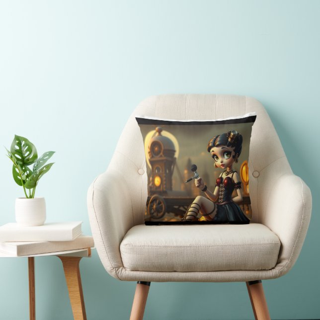 Steampunk Betty  Cushion (Chair)