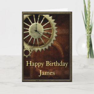 Steampunk Birthday Card