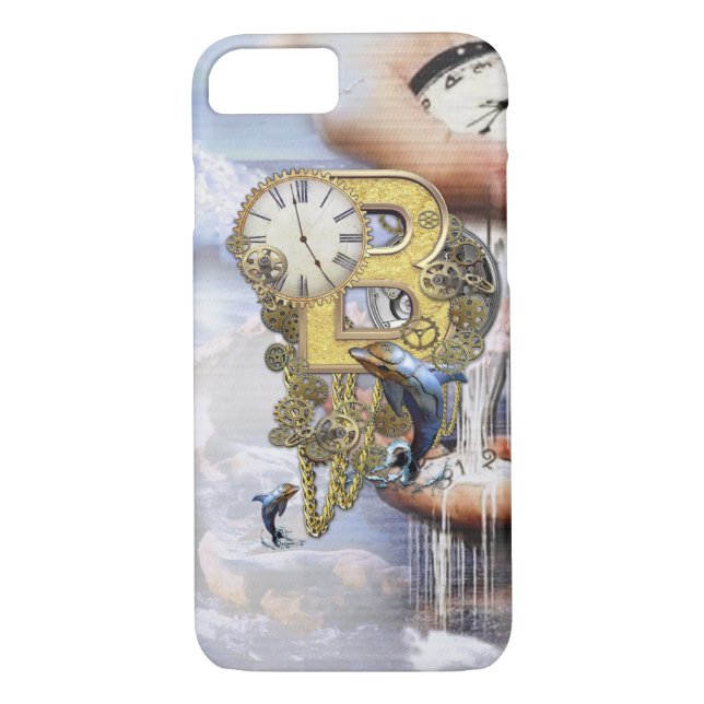 Steampunk Birthday letter B Case-Mate iPhone Case (Back)
