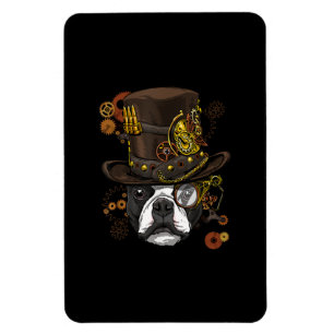 Steampunk Boston Terrier Dog Shirt Steampunk Lover Magnet
