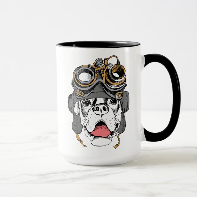 Steampunk Boxer Mug (Right)