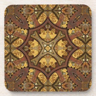 Steampunk Brass and Copper Cork Coasters