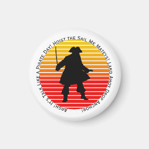 Steampunk Buccaneers Talk Like a Pirate Day Argh! Magnet