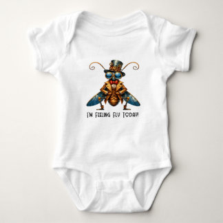 Steampunk Bug - I'm Feeling Fly Today Baby Bodysuit